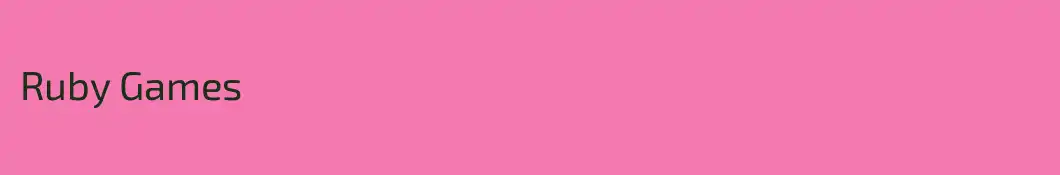 Ruby Games